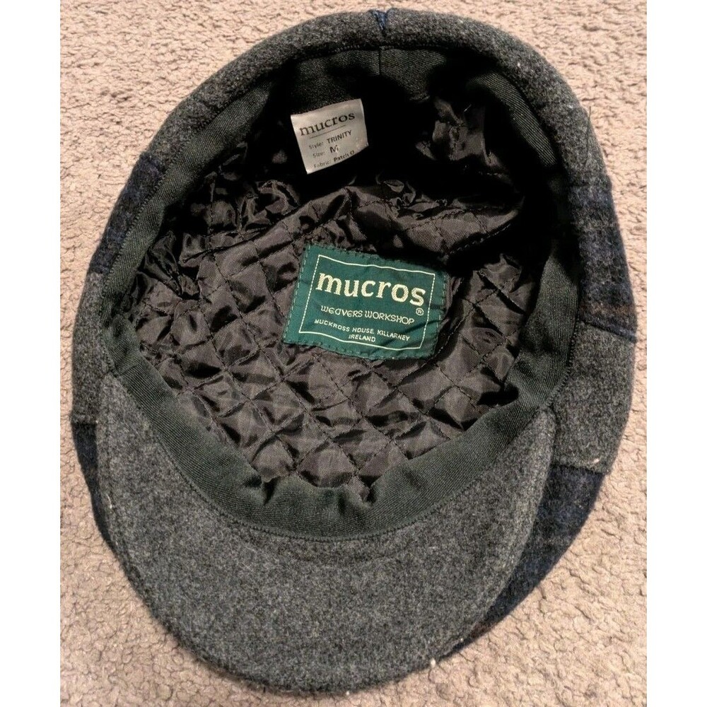 Mucros Weavers Trinity Patchwork Flat Cap Size Me… - image 4